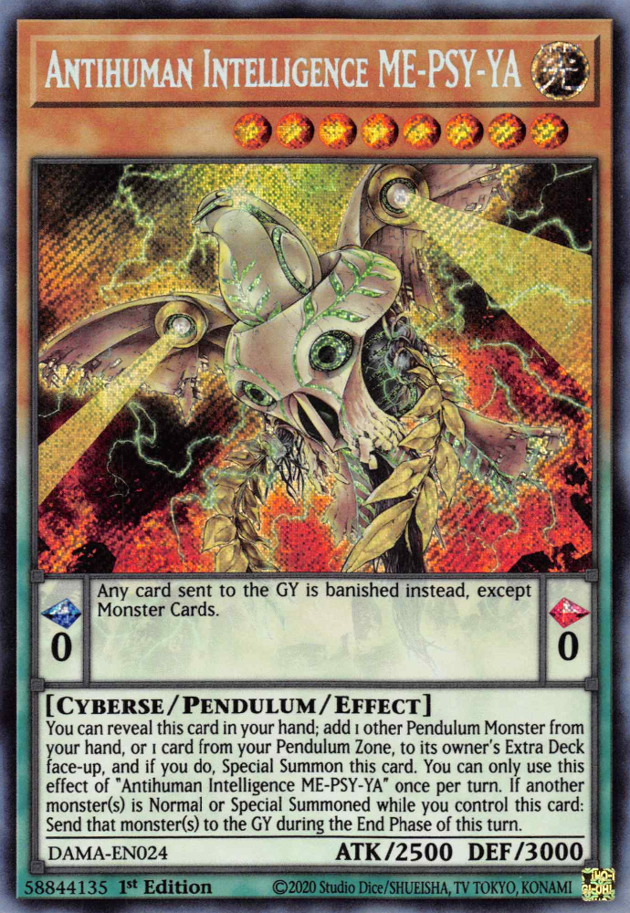 Antihuman Intelligence ME-PSY-YA, Dawn of Majesty Premiere! promotional card · DAMA-EN024