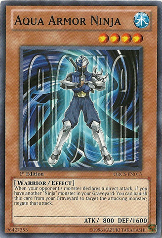 Aqua Armor Ninja, Order of Chaos Sneak Peek Participation Card · ORCS-EN015