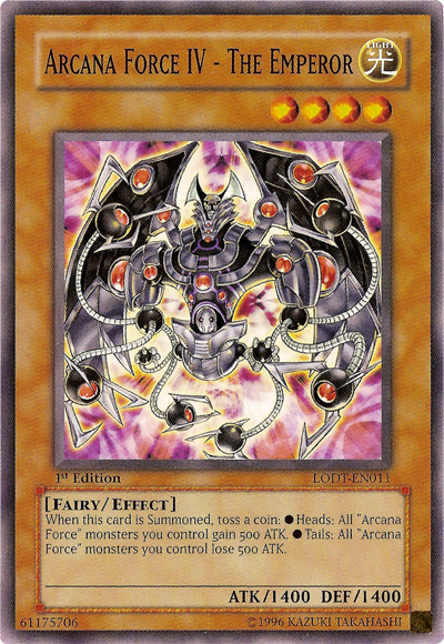 Arcana Force IV - The Emperor, Light of Destruction Sneak Peek Participation Card · LODT-EN011
