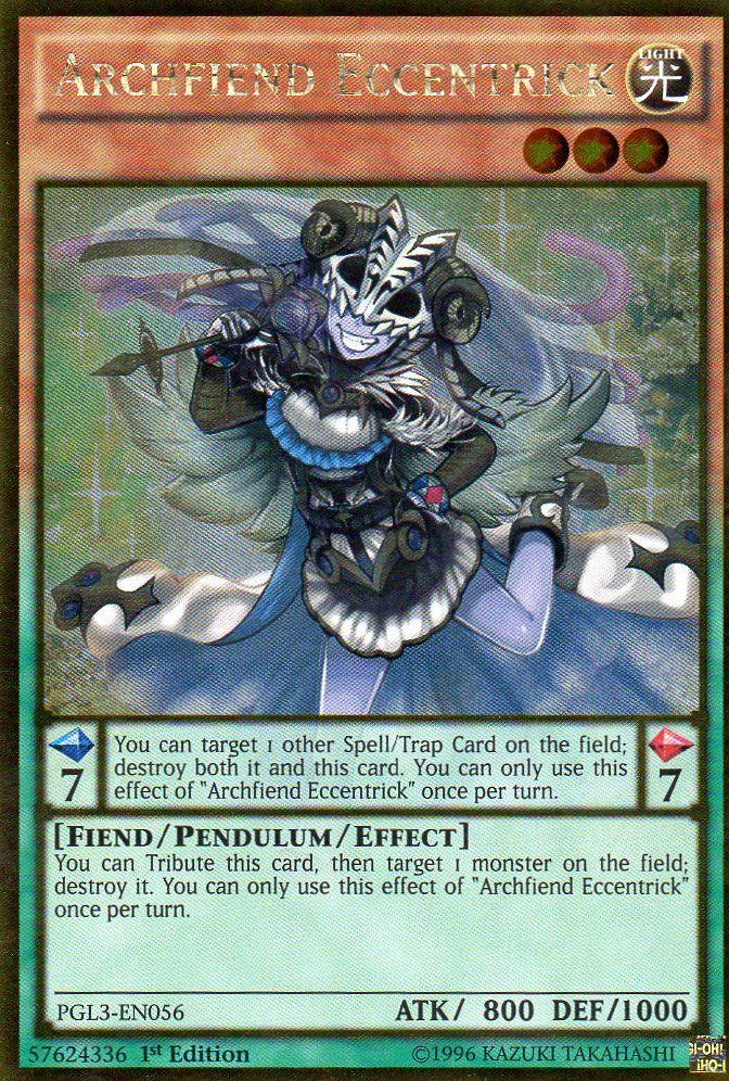 Archfiend Eccentrick, Premium Gold: Infinite Gold · PGL3-EN056