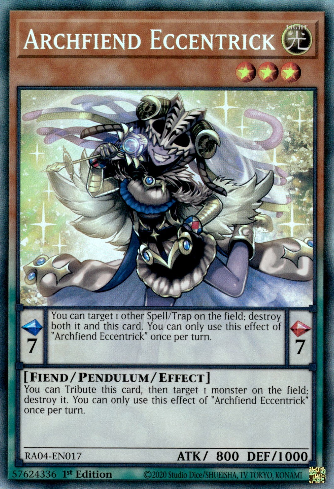 Archfiend Eccentrick, Quarter Century Stampede · RA04-EN017