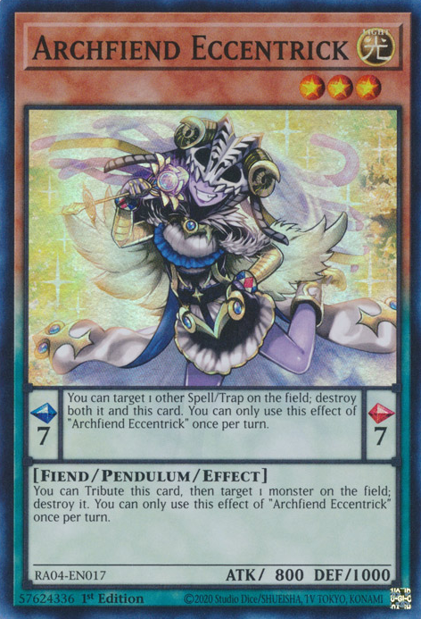 Archfiend Eccentrick, Quarter Century Stampede · RA04-EN017