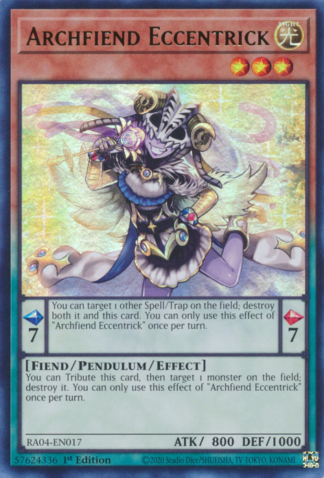 Archfiend Eccentrick, Quarter Century Stampede · RA04-EN017