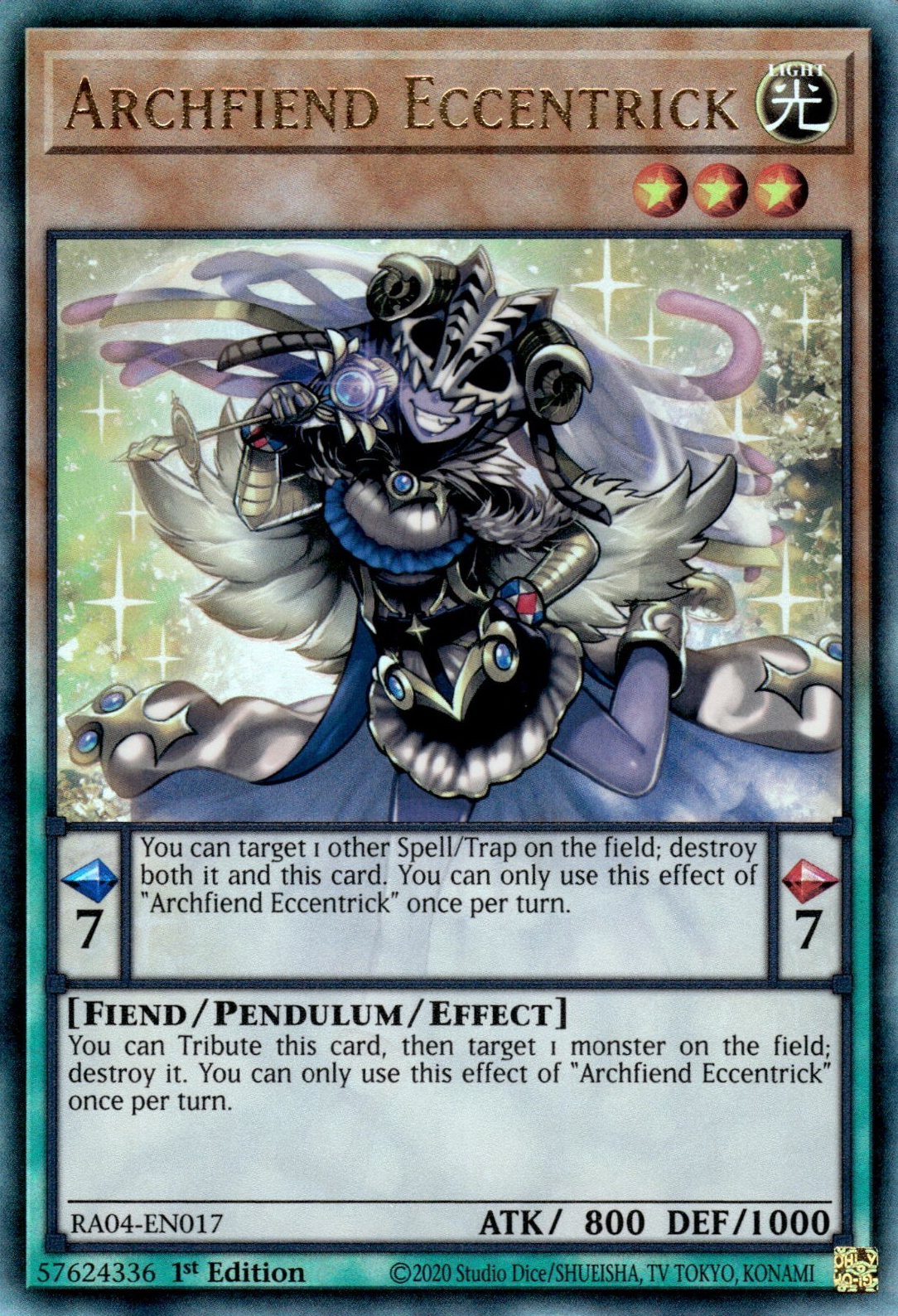 Archfiend Eccentrick, Quarter Century Stampede · RA04-EN017