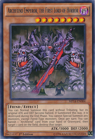 Archfiend Emperor, the First Lord of Horror, 2014 Mega-Tin Mega Pack · MP14-EN084