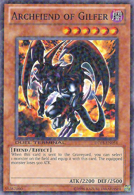 Archfiend of Gilfer, Duel Terminal 3 · DT03-EN054