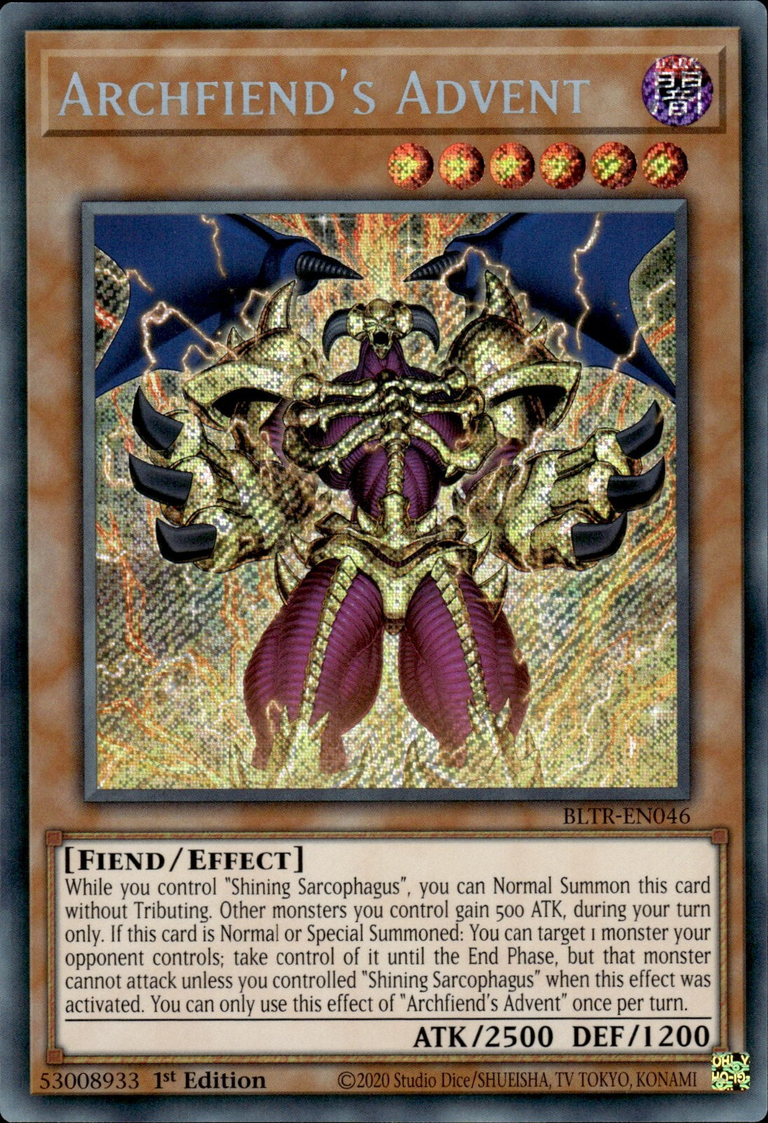 Archfiend's Advent, Battles of Legend: Terminal Revenge · BLTR-EN046