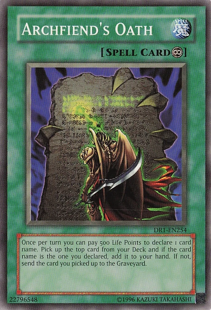Archfiend's Oath, Dark Revelation Volume 1 · DR1-EN254