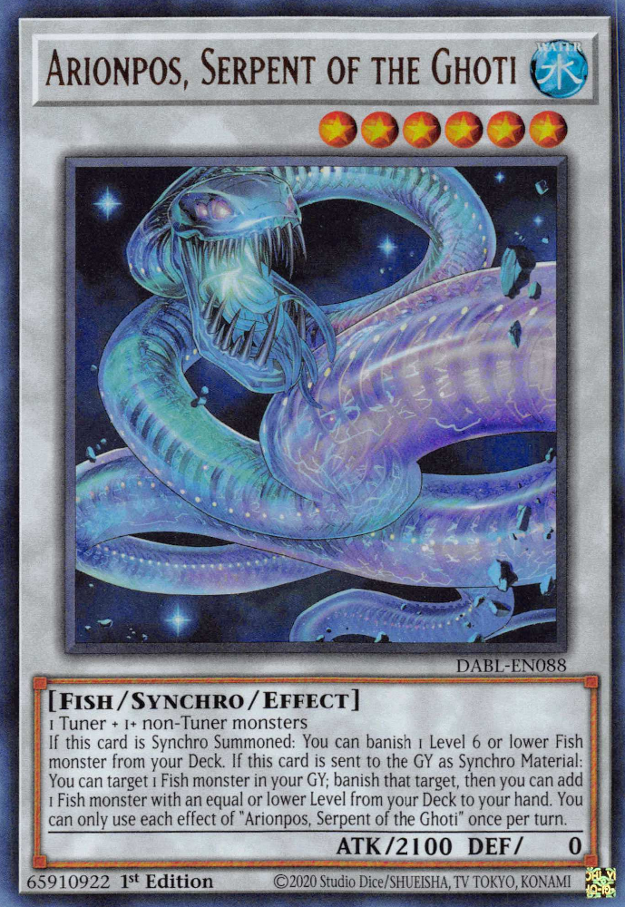 Arionpos, Serpent of the Ghoti, Darkwing Blast · DABL-EN088