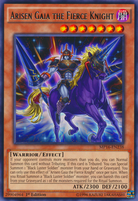 Arisen Gaia the Fierce Knight, 2016 Mega-Tin Mega Pack · MP16-EN238