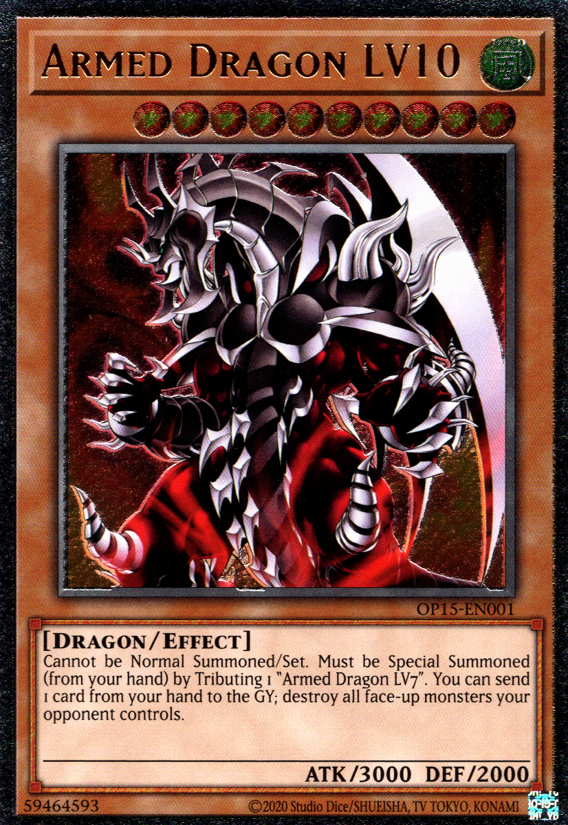 Armed Dragon LV10, OTS Tournament Pack 15 · OP15-EN001