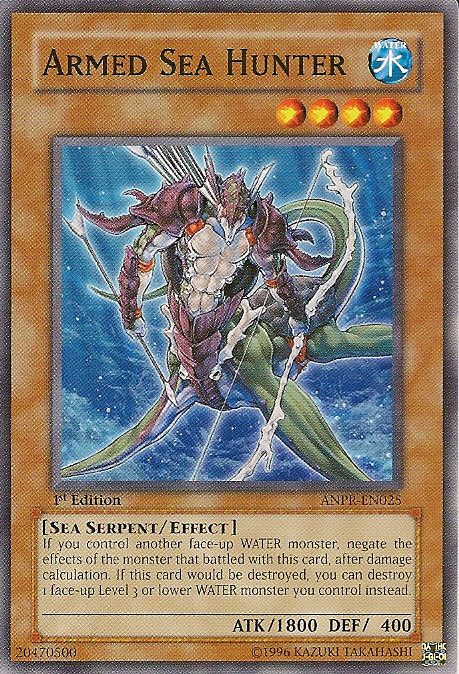 Armed Sea Hunter, Ancient Prophecy Sneak Peek Participation Card · ANPR-EN025