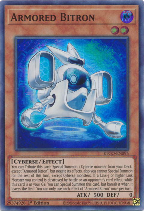 Armored Bitron, Eternity Code Premiere! promotional card · ETCO-EN095
