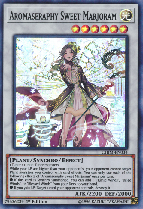 Aromaseraphy Sweet Marjoram, Chaos Impact Sneak Peek Participation Card · CHIM-EN034