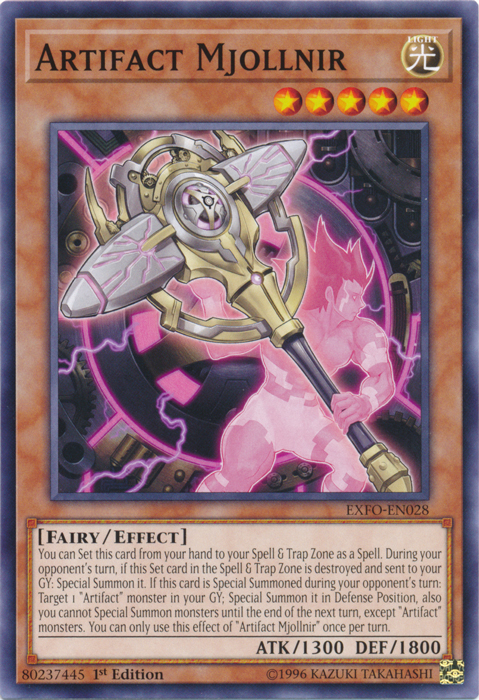 Artifact Mjollnir, Extreme Force Sneak Peek Participation Card · EXFO-EN028