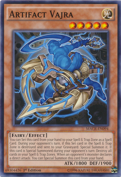 Artifact Vajra, Maximum Crisis Sneak Peek Participation Card · MACR-EN094