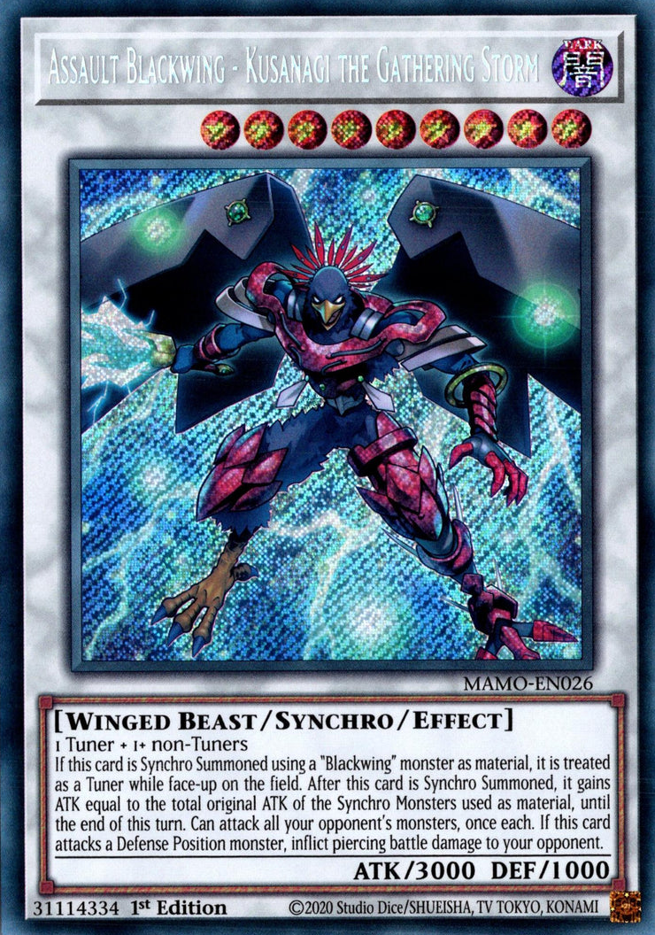 Assault Blackwing - Kusanagi the Gathering Storm, Magnificent Monsters · MAMO-EN026