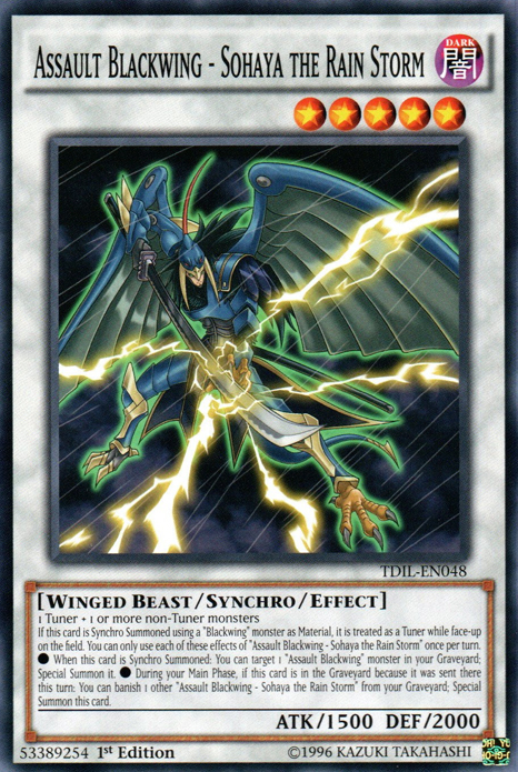 Assault Blackwing - Sohaya the Rain Storm, The Dark Illusion Sneak Peek Participation Card · TDIL-EN048
