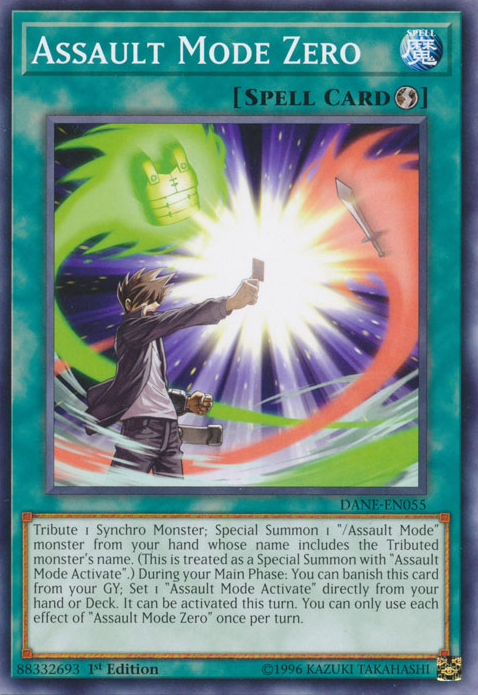 Assault Mode Zero, Dark Neostorm Sneak Peek Participation Card · DANE-EN055