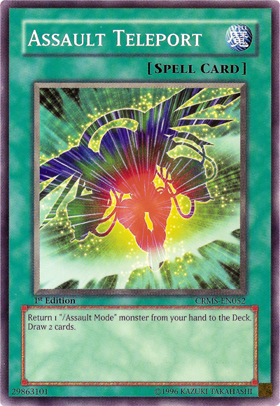Assault Teleport, Crimson Crisis Sneak Peek Participation Card · CRMS-EN052