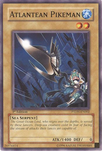 Atlantean Pikeman, Phantom Darkness Sneak Peek Participation Card · PTDN-EN002