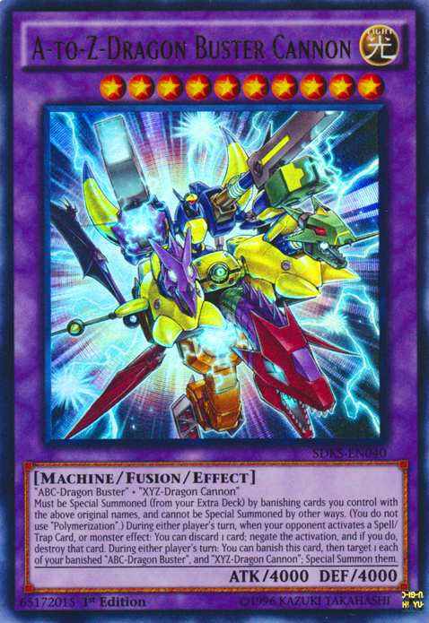 A-to-Z-Dragon Buster Cannon, Structure Deck: Seto Kaiba · SDKS-EN040
