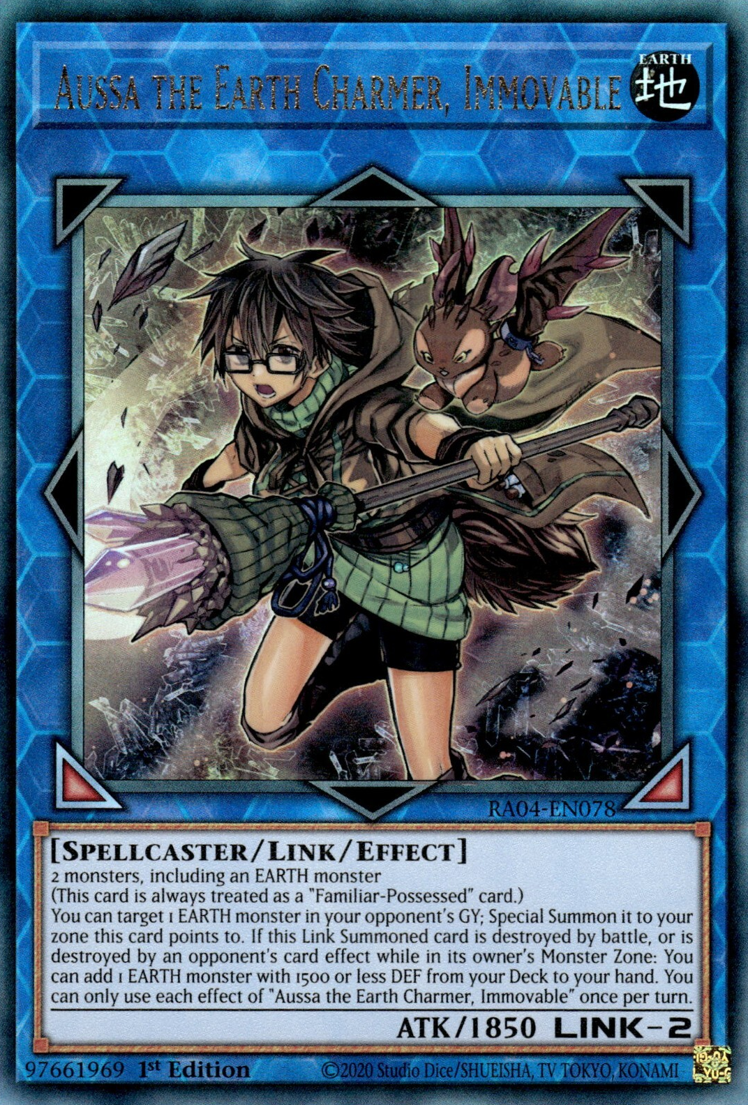 Aussa the Earth Charmer, Immovable, Quarter Century Stampede · RA04-EN078