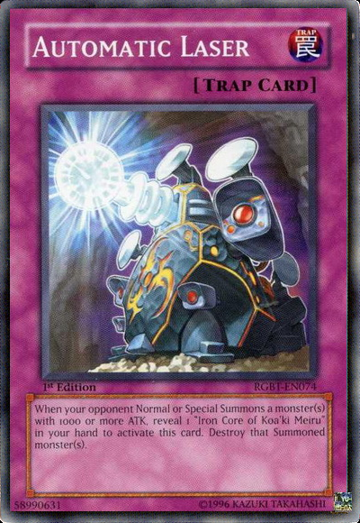 Automatic Laser, Duelist Pack Collection Tin 2009 · RGBT-EN074