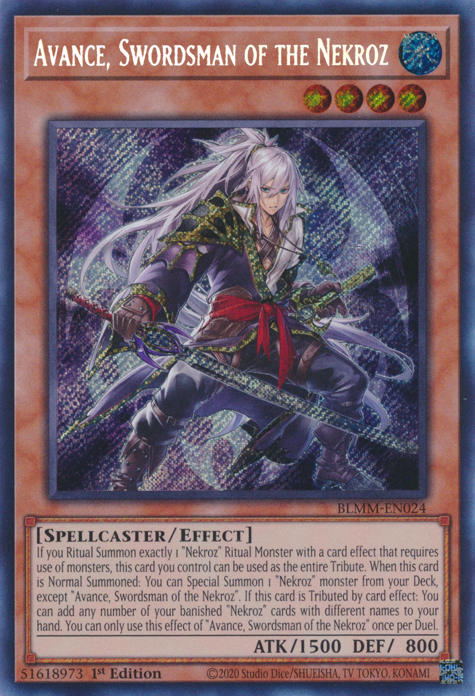 Avance, Swordsman of the Nekroz, Battles of Legend: Monster Mayhem · BLMM-EN024