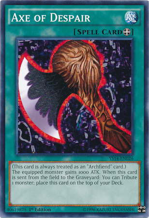 Axe of Despair, Space-Time Showdown Power-Up Pack · YS14-EN026