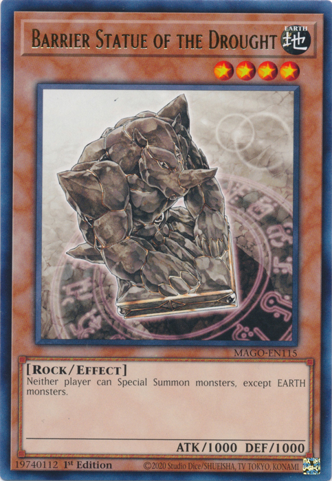 Barrier Statue of the Drought, Maximum Gold · MAGO-EN115