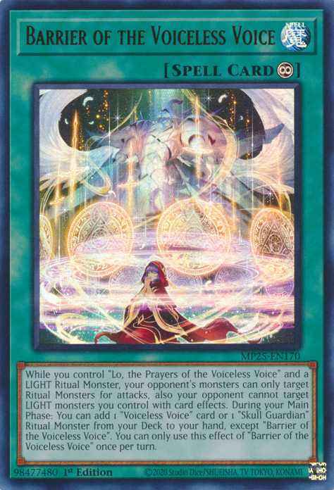 Barrier of the Voiceless Voice, 2025 Mega-Pack Tin · MP25-EN170