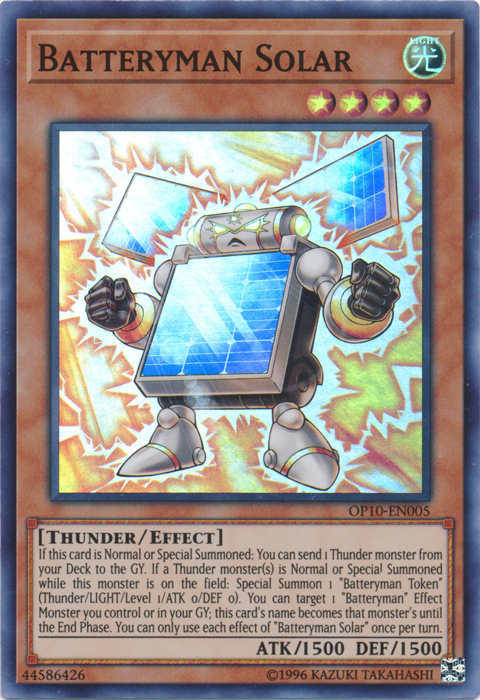 Batteryman Solar, OTS Tournament Pack 10 · OP10-EN005