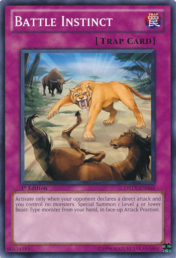 Battle Instinct, Duelist Revolution Sneak Peek Participation Card · DREV-EN064