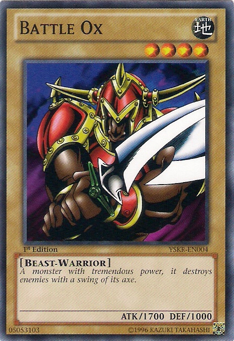 Battle Ox, Starter Deck: Kaiba Reloaded · YSKR-EN004