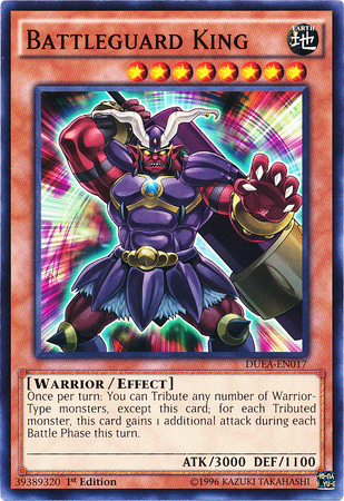 Battleguard King, Duelist Alliance Sneak Peek Participation Card · DUEA-EN017