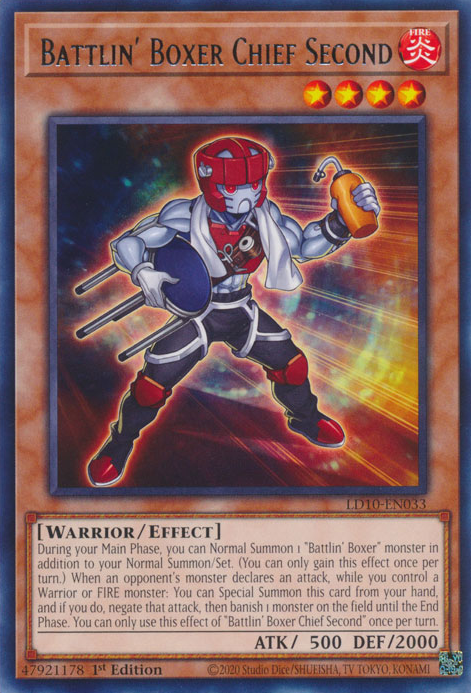 Battlin' Boxer Chief Second, Legendary Duelists: Soulburning Volcano · LD10-EN033