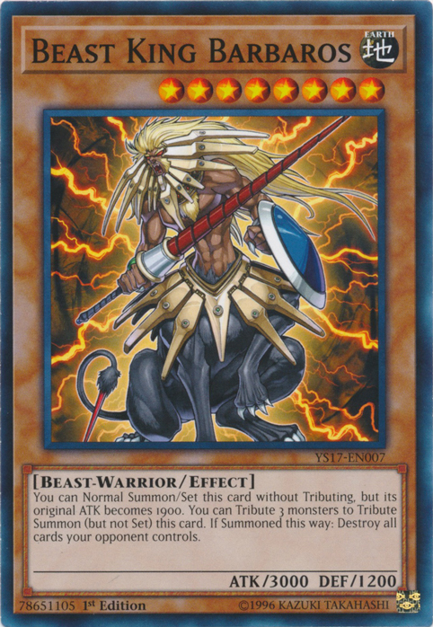 Beast King Barbaros, Starter Deck: Link Strike · YS17-EN007