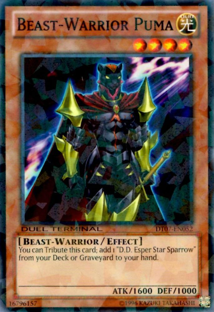 Beast-Warrior Puma, Duel Terminal 7 · DT07-EN052