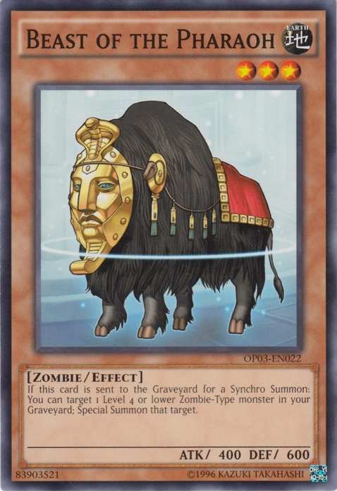 Beast of the Pharaoh, OTS Tournament Pack 3 · OP03-EN022