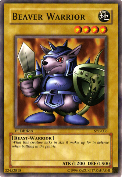 Beaver Warrior, Starter Deck: Yugi Evolution · SYE-006