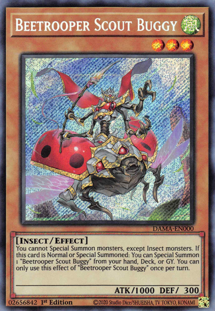 Beetrooper Scout Buggy, Dawn of Majesty Premiere! promotional card · DAMA-EN000