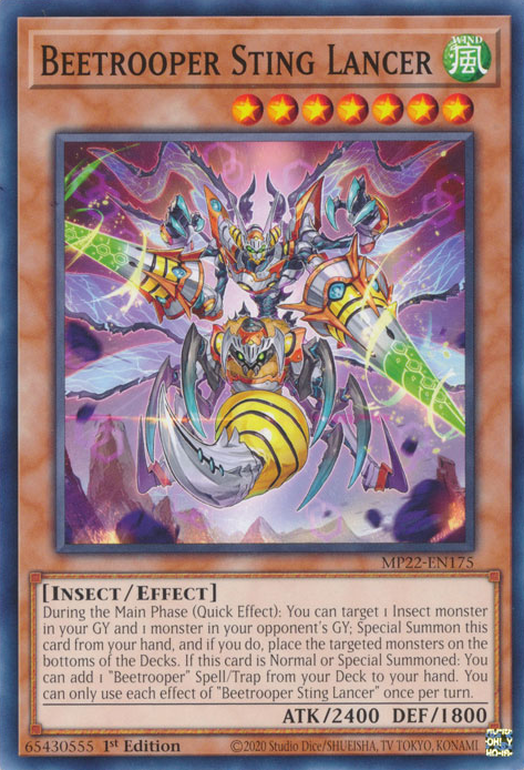 Beetrooper Sting Lancer, 2022 Tin of the Pharaoh's Gods · MP22-EN175