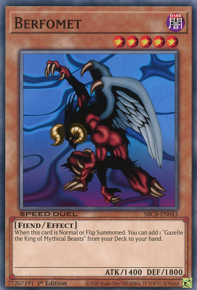 Berfomet, Speed Duel: Battle City Box · SBCB-EN043
