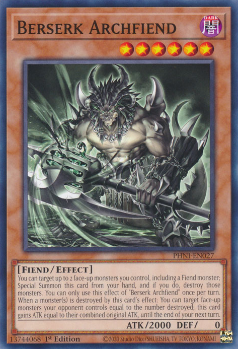 Berserk Archfiend, Phantom Nightmare · PHNI-EN027