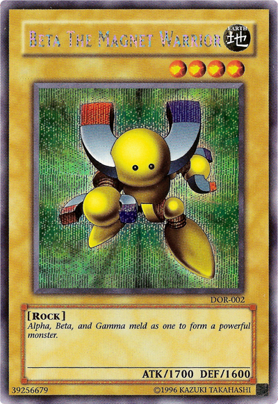 Beta The Magnet Warrior, Yu-Gi-Oh! The Duelists of the Roses promotional cards · DOR-002