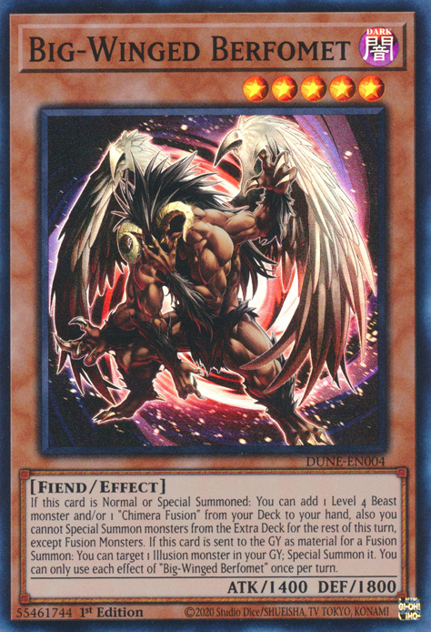 Big-Winged Berfomet, Duelist Nexus · DUNE-EN004