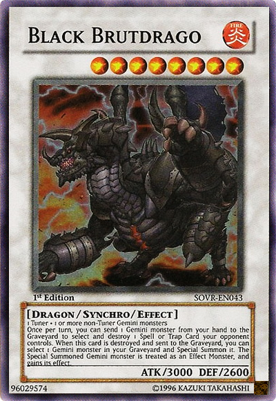 Black Brutdrago, Stardust Overdrive Sneak Peek Participation Card · SOVR-EN043