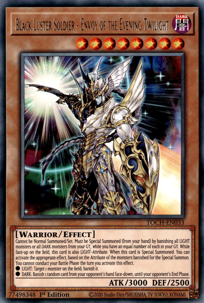 Black Luster Soldier - Envoy of the Evening Twilight, Toon Chaos · TOCH-EN033
