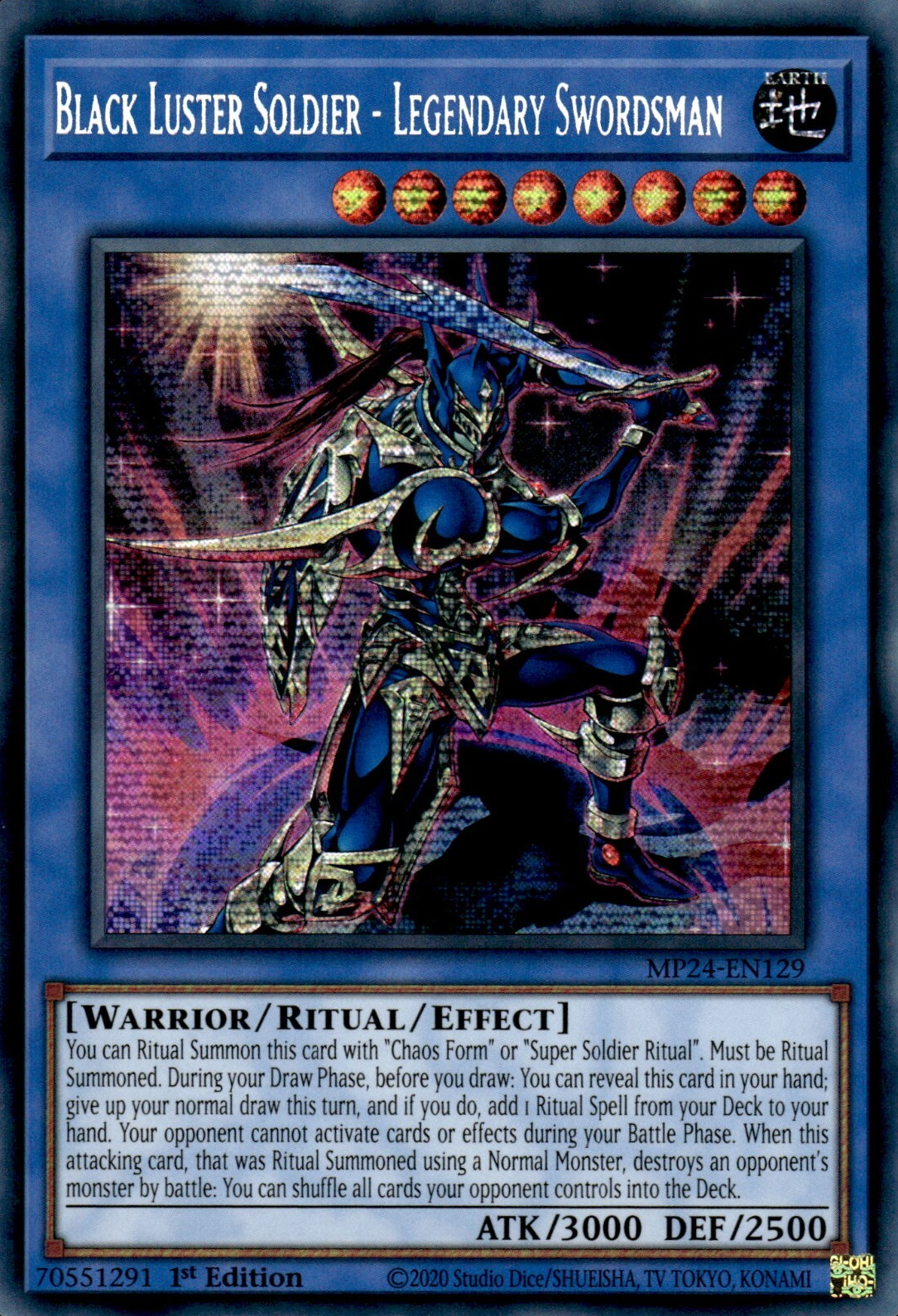 Black Luster Soldier - Legendary Swordsman, 25th Anniversary Tin: Dueling Mirrors · MP24-EN129